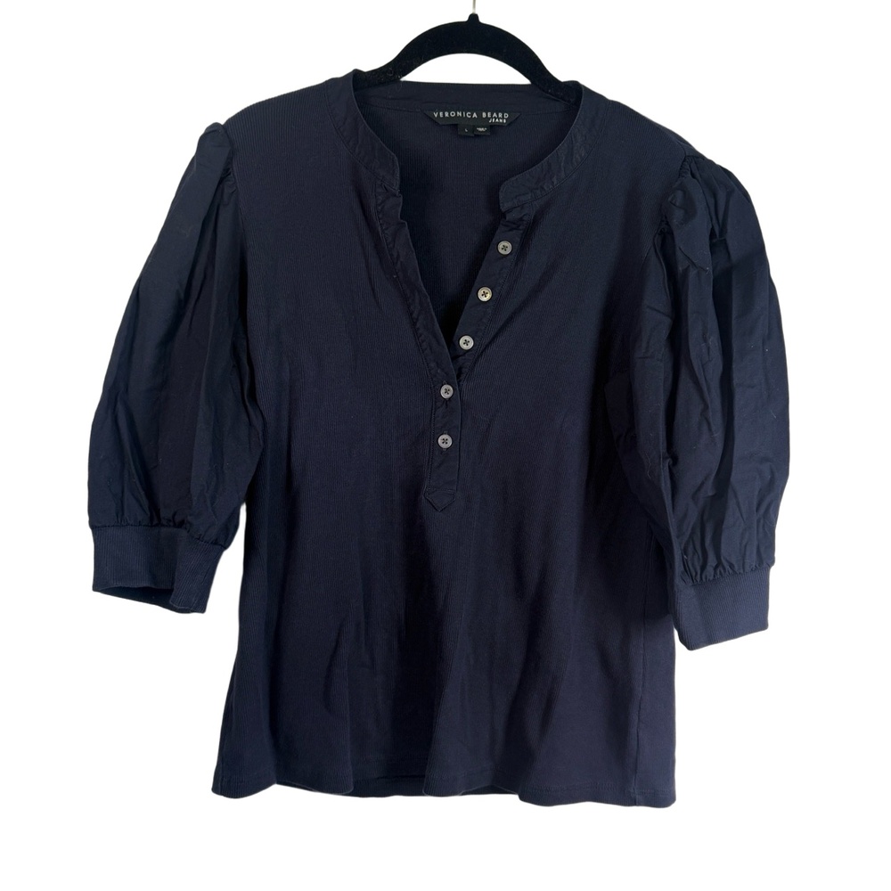 Veronica Beard Navy Blouse